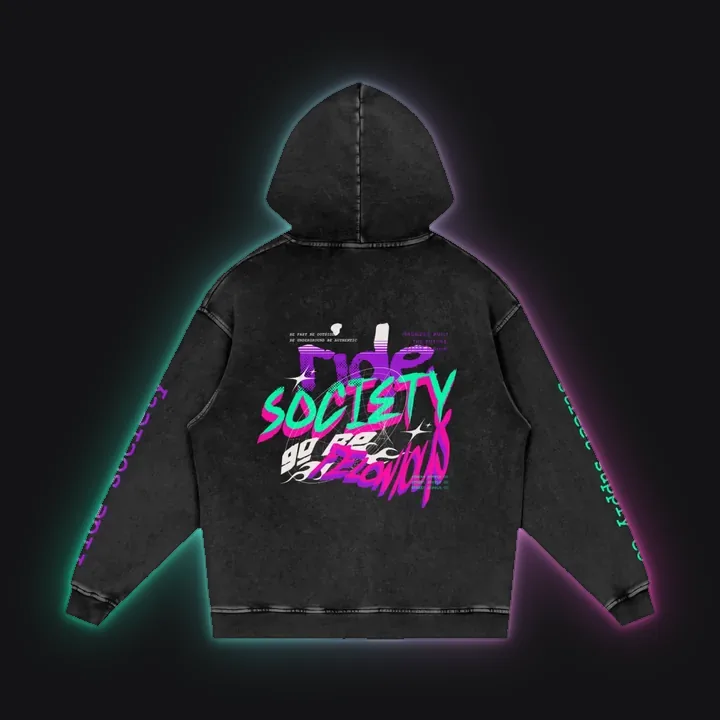 SS001 FELONIOUS signature hoodie, back